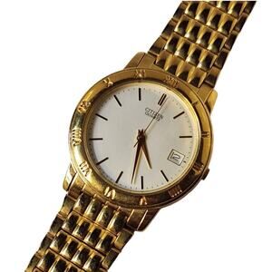Citizen Gold Tone Quartz Women's Watch w/ White Dial, 32mm